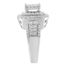 Load image into Gallery viewer, 14KT White Gold Diamond Cocktail Ring (1 1/2 cttw, H-I Color, SI2-I1 Clarity)