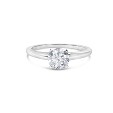 Load image into Gallery viewer, 14K White Gold 1.0 Cttw Round Lab Grown Diamond 4 Prong Solitaire Engagement Ring (F-G Color, VS2-SI1 Clarity) - Ring Size 7