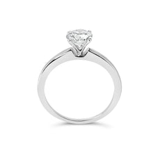Load image into Gallery viewer, 14K White Gold 1.0 Cttw Round Lab Grown Diamond 4 Prong Solitaire Engagement Ring (F-G Color, VS2-SI1 Clarity) - Ring Size 7