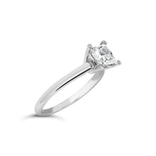Load image into Gallery viewer, 14K White Gold 1.0 Cttw Princess Lab-Grown Diamond Solitaire Engagement Ring (F-G Color, VS1-VS2 Clarity) - Ring Size 7