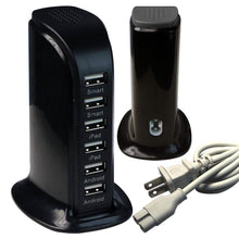 Load image into Gallery viewer, 40 Watt 6-Port USB Power Charging Station