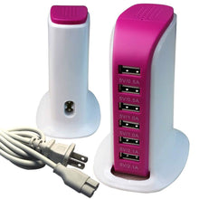 Load image into Gallery viewer, 40 Watt 6-Port USB Power Charging Station