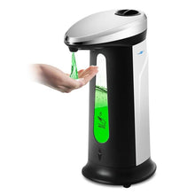 Load image into Gallery viewer, 400Ml Automatic Liquid Soap Dispenser Smart Sensor Touchless Sanitizer Portable Soap Dispensers Bottle For Kitchen Bathroom Infrared Motion Sensor Waterproof Base Adjustable Switches Suitable For Bathroom Kitchen Hotel Office