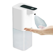Load image into Gallery viewer, 400ml Capacity Automatic Soap Dispenser Infrared Technology Hand Soap Dispenser Rechargeable Soap Dispenser Convenient Soap Dispenser Automatic Foaming Soap Dispenser Hand Free Countertop Soap Dispensers Xmas Gift Touchless Soap