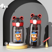 Load image into Gallery viewer, 400ml/550ml High Quality Material Kids Water Bottle With Straw Leak-Proof BPA Free Durable Plastic Drinking Bottle Cute Water Bottle with Sipper, Water Bottle for Kids Sipper Bottle for Kids - Anti-Leak Cartoon Kids Water Bottle for Kids