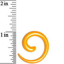 Load image into Gallery viewer, 6G Honey Yellow Metallic Pearl Acrylic Spiral Taper