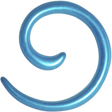 Load image into Gallery viewer, 8G Azure Blue Metallic Pearl Acrylic Spiral Taper