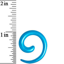 Load image into Gallery viewer, 6G Azure Blue Metallic Pearl Acrylic Spiral Taper