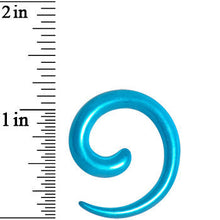 Load image into Gallery viewer, 4G Azure Blue Metallic Pearl Acrylic Spiral Taper