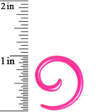 Load image into Gallery viewer, 8G Hyacinth Pink Metallic Pearl Acrylic Spiral Taper