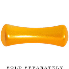 Load image into Gallery viewer, 8G Honey Yellow Metallic Pearl Acrylic Saddle Plug
