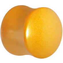 Load image into Gallery viewer, 9/16 Honey Yellow Metallic Pearl Acrylic Saddle Plug