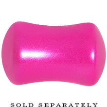Load image into Gallery viewer, 0G Hyacinth Pink Metallic Pearl Acrylic Saddle Plug