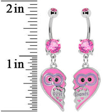 Load image into Gallery viewer, Owl Best Friends Belly Ring Set