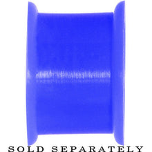 Load image into Gallery viewer, 9/16 Blue Silicone Peace Sign Tunnel