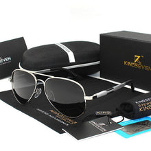 Load image into Gallery viewer, Aviation Luxury Aluminum Magnesium Gold Fashion Polarized Lens Sunglasses Men/Women Driving Mirror Sunglasses Military Style