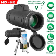 Load image into Gallery viewer, 40x60 HD Optical Monocular Telescope with FMC Lens
