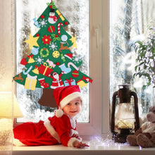 Load image into Gallery viewer, 41-Piece: DIY Felt Christmas Tree Detachable Ornaments for Kids