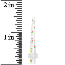 Load image into Gallery viewer, 6G Clear Acrylic Glitter Cherry Confetti Taper