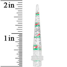 Load image into Gallery viewer, 2G Clear Acrylic Glitter Cherry Confetti Taper