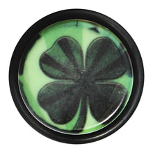 Load image into Gallery viewer, 5/8 Green Acrylic Four Leaf Clover Field Taper
