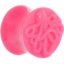 Load image into Gallery viewer, 9/16 Pink Acrylic Octopus Plug