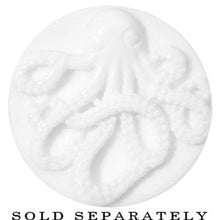 Load image into Gallery viewer, 20mm White Acrylic Octopus Plug