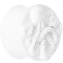 Load image into Gallery viewer, 20mm White Acrylic Octopus Plug