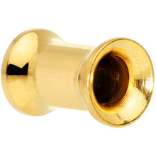 Load image into Gallery viewer, 4G Gold Tone Plated Double Flare Tunnel Plug Set