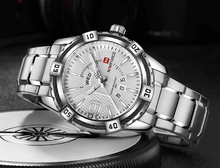 Load image into Gallery viewer, Men's Luxury Stainless steal Waterproof Watch With Day And Date Display Unique Design Perfect Gift In Modern Metal Men Wrist Watch Design