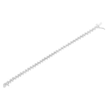 Load image into Gallery viewer, .925 Sterling Silver 1/2 Cttw Diamond Miracle-Set 7" Tennis Bracelet (I-J Color, I3 Clarity)