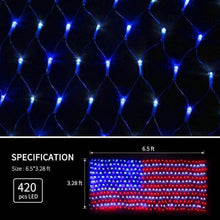 Load image into Gallery viewer, 420 LED American Advanced Flag String Lights