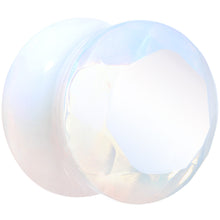 Load image into Gallery viewer, 9/16 Opalite Semi Precious Stone Faceted Double Flare Plug Set