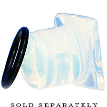 Load image into Gallery viewer, 1/2 Opalite Semi Precious Stone Pyramid Top Plug