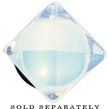 Load image into Gallery viewer, 1/2 Opalite Semi Precious Stone Pyramid Top Plug
