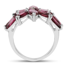 Load image into Gallery viewer, 7.80 Carat Genuine Rhodolite .925 Sterling Silver Ring