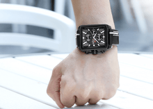 Load image into Gallery viewer, Men's Waterproof Watch With Leather Belt And Chronometers Retro Style Unique Shape Excellent Gift