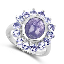 Load image into Gallery viewer, 3.76 Carat Genuine Tanzanite .925 Sterling Silver Ring