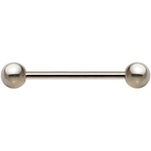 Load image into Gallery viewer, 14G Grade 23 Solid Titanium Barbell 3/4 5mm