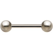 Load image into Gallery viewer, 14G Grade 23 Solid Titanium Barbell 9/16 5mm