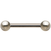Load image into Gallery viewer, 14G Grade 23 Solid Titanium Barbell 1/2 4mm