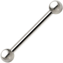 Load image into Gallery viewer, 16G Grade 23 Solid Titanium Barbell 1/2 3mm