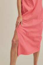 Load image into Gallery viewer, Side Slit Round Neck Sleeveless Midi Dress For Women Versatile, Chic & Comfortable for Any Occasion