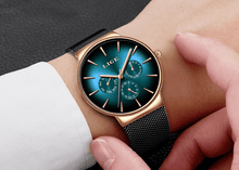 Load image into Gallery viewer, Men's Elegant Watch With Stainless Steel Straps And Chronometers For Day And Date Display Unique Design Perfect Gift For Man And Women