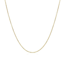 Load image into Gallery viewer, 10k Yellow Gold Cable Link Chain (0.50 mm)