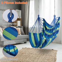 Load image into Gallery viewer, 440lbs Hanging Hammock with 2 Pillows