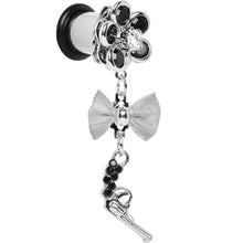 Load image into Gallery viewer, Black Gem My Lady Flower Gun Dangle Plug Sizes 5mm to 12mm
