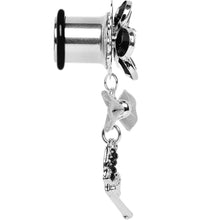 Load image into Gallery viewer, Black Gem My Lady Flower Gun Dangle Plug Sizes 5mm to 12mm