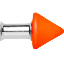Load image into Gallery viewer, 4G Orange Neon Cone Stainless Steel Plug