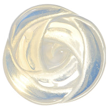Load image into Gallery viewer, 1/2 Natural Opalite Blooming Flower Stone Saddle Plug